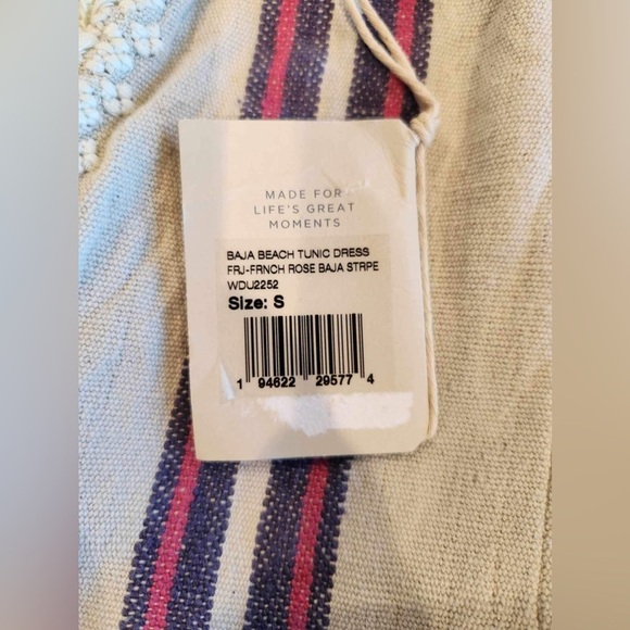 Faherty boho coastal Lagenlook Baja Beach Tunic Dress Size Small new - Picture 12 of 14